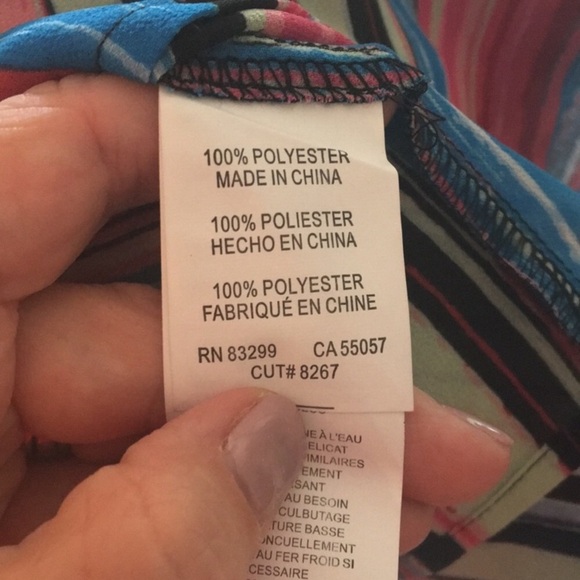 ISAAC MIZRAHI New York Striped Multi-color Top - Picture 6 of 8